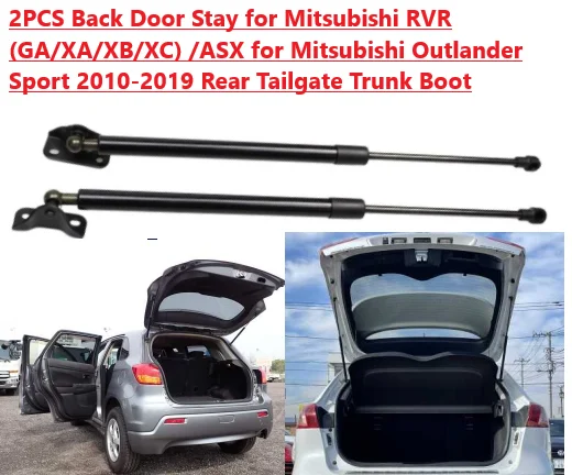 

2PC Damper For Mitsubishi RVR/ASX (GA/XA/XB/XC) Outlander Sport 2009-2020 Rear Tailgate Boot Gas Spring Struts Prop Lift Support