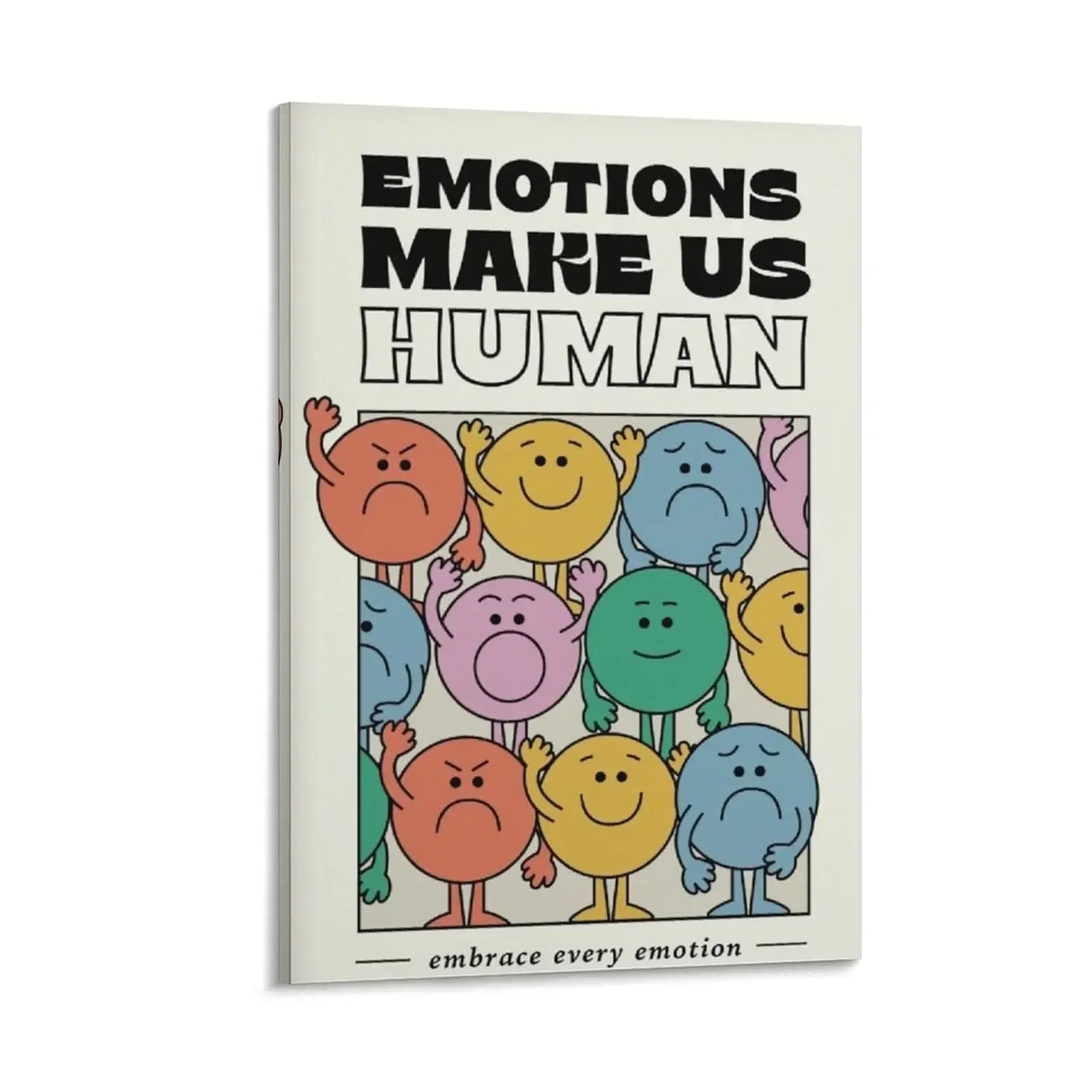 

Emotions Make Us Human Canvas Painting room decorations for girls Decoration bedroom home decorations