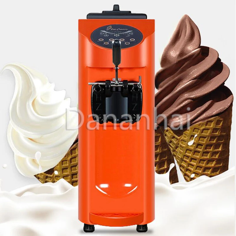 2024 Single Head Commercial Soft Ice Cream Machine Fully Automatic Multifunctional Frozen Yogurt Machine