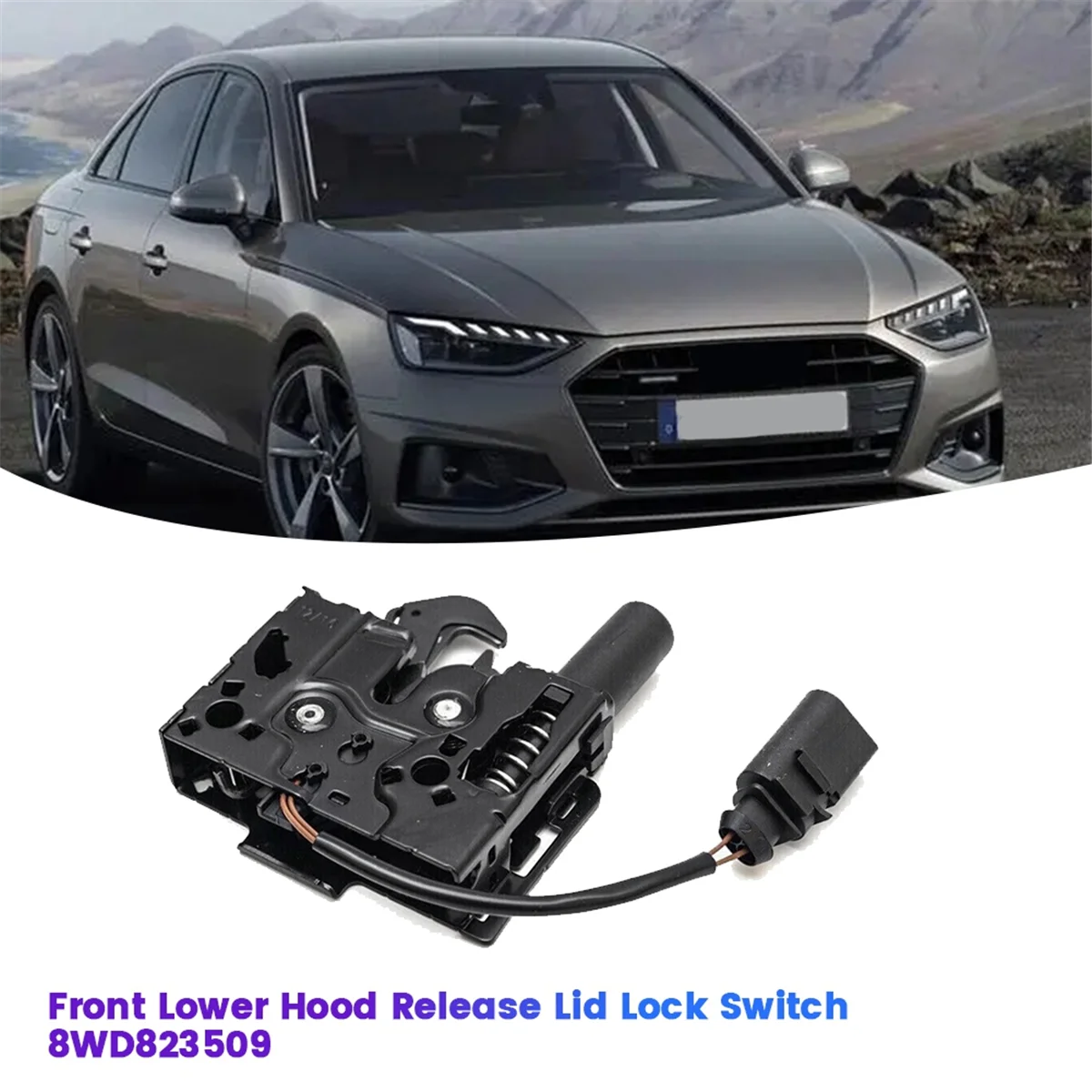 

Highly Recommended.Under Hood Release Lid Lock w/ Switch 8WD823509 For Audi