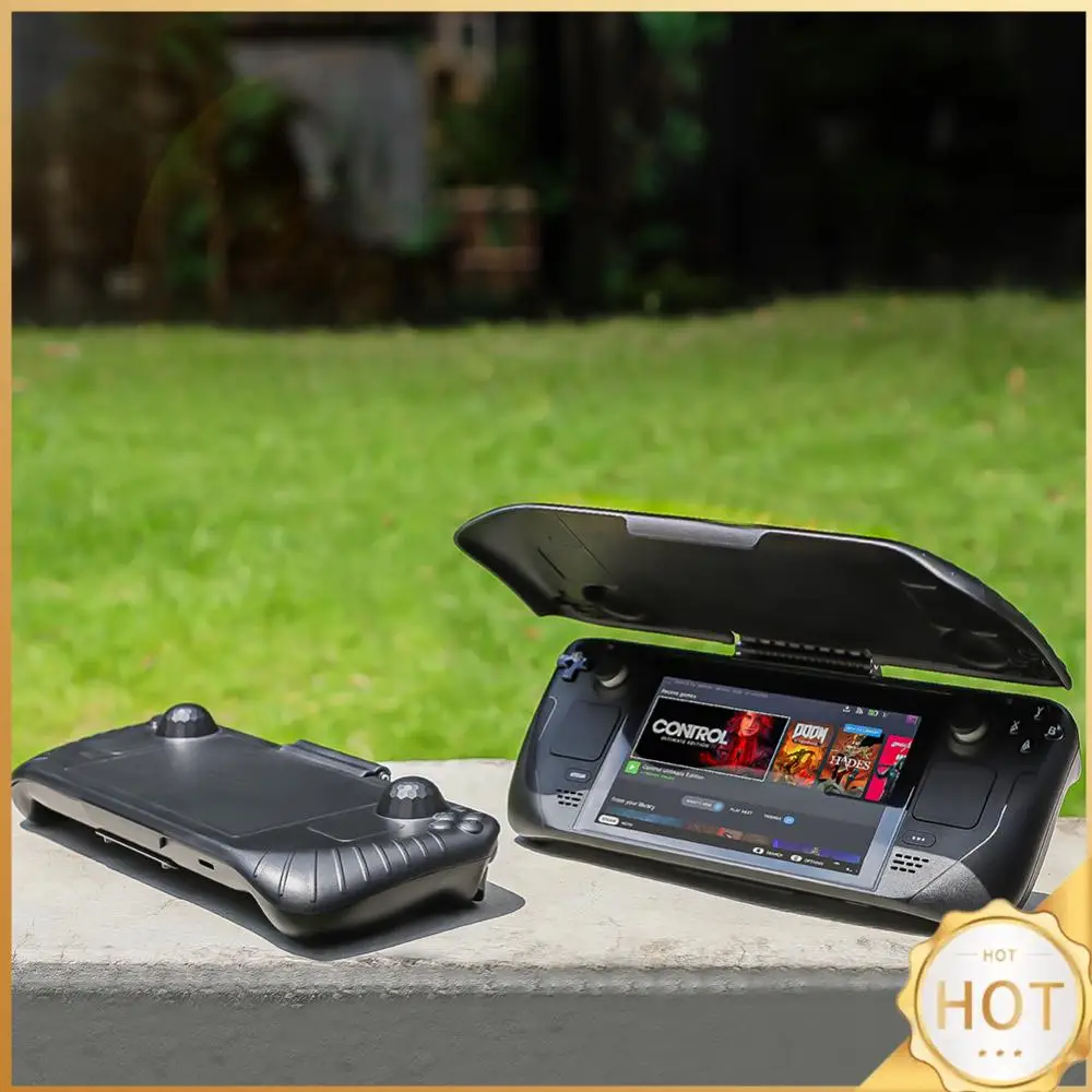 

Console Protective Cover Non-Slip Protective Back Case Shock-Absorption Cooling Rear Housing Cover for Steam Deck Accessories