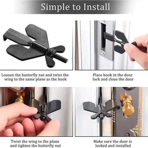 10 best sales पोर्टेबल दरवाज़ा लॉक - №10