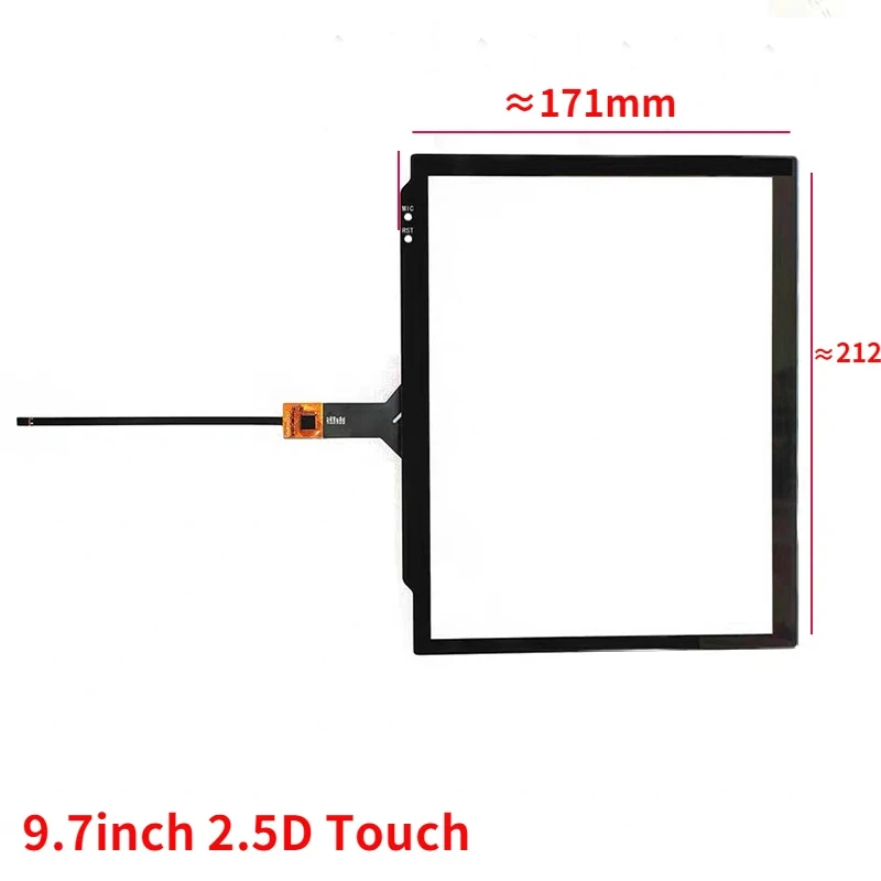 212*172mm 9.7 Inch P/N HLC 1812-97 Radio Multimedia Player Capacitive Touch Screen Digitizer HH097GG1725B-V01 CG JZ Tesla Panel