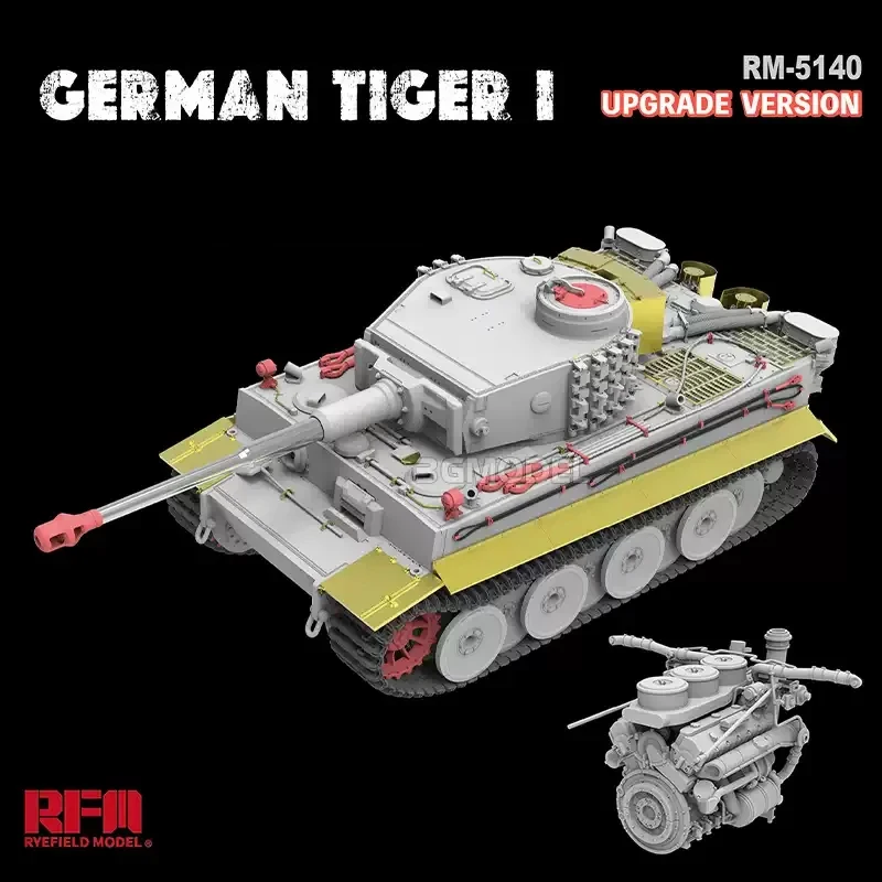 

Ryefield model Rm-5140 Tiger I Early Type Resin soldier (Upgraded Version) 1/35 Plastic Scale Model Kit
