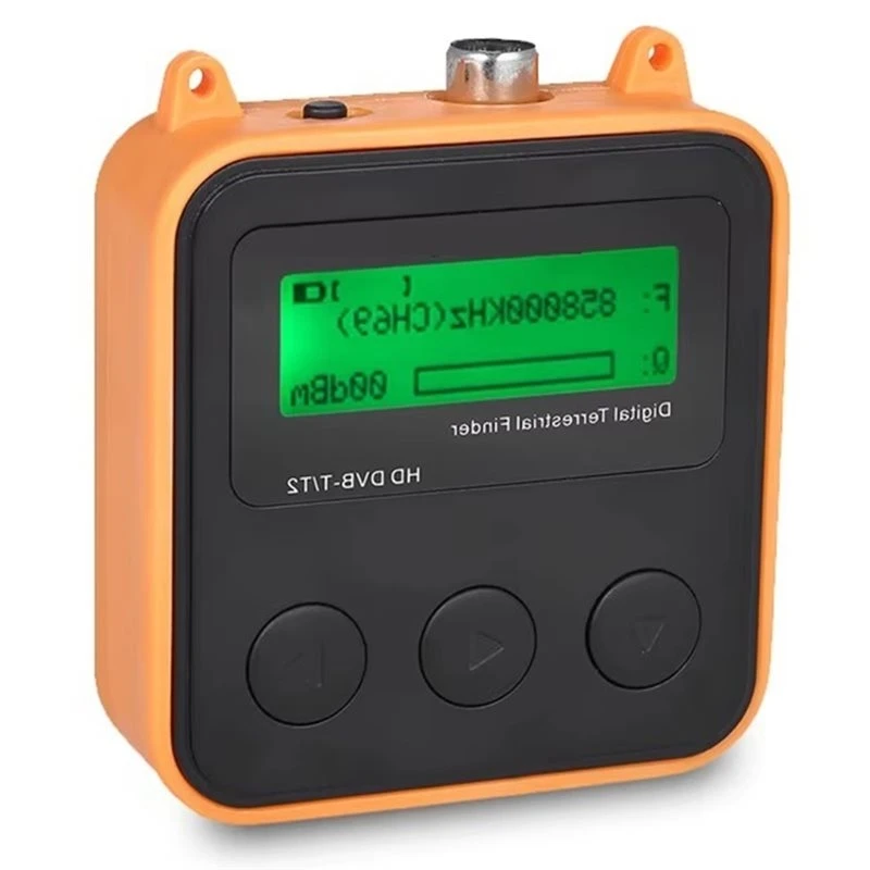 ABKQ-New SH-110HD Digital Terrestrial Cable Signal Finder Supports DVB-T/T2/C DVB-T DVB-T2 DVB-C For TV Signal Detection