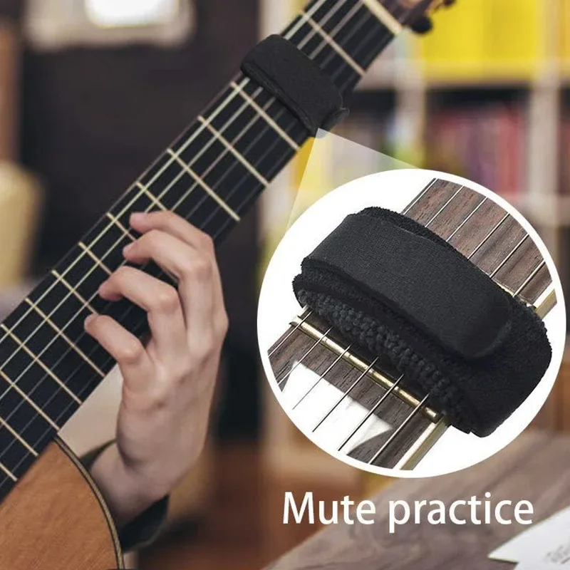 Guitar Fret Strings Mute Strap Noise Damper Silent Wraps Tape for Guitar Bass Ukulele String Instruments Parts & Accessories