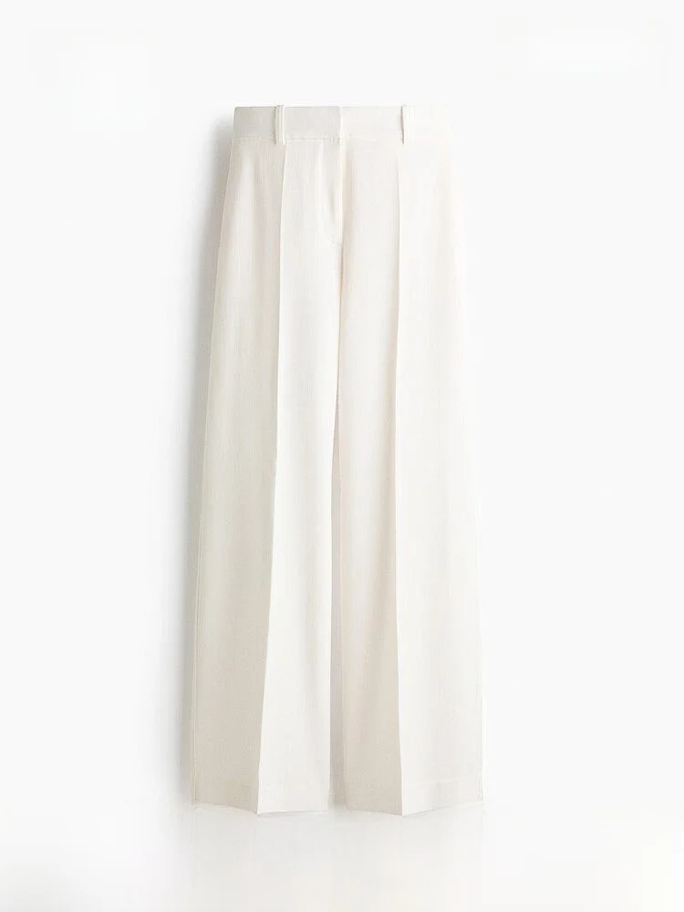 

Новые весенние широкие брюки-палаццо для женщин HM2026, модные повседневные брюки в деловом стиле от бренда H&M