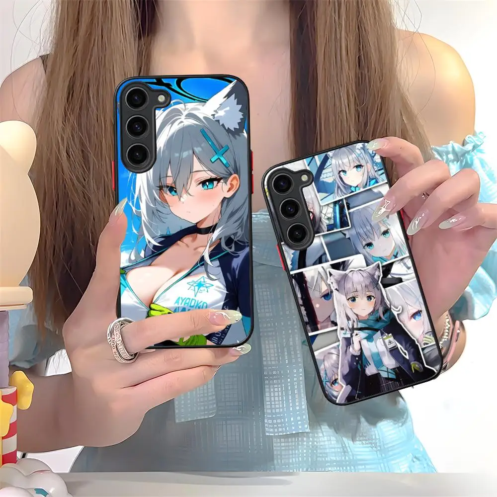 Funda de teléfono móvil Shiroko de archivo azul para Samsung Galaxy S25 S24 S23 S22 S21 Plus FE, funda de silicona Ultra Color para teléfono inteligente