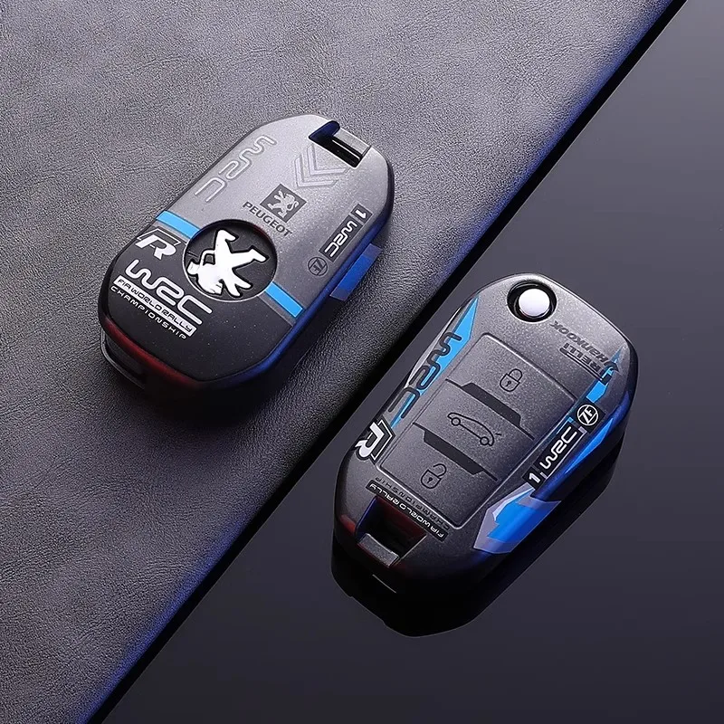 

TPU Car Flip Folding Remote Key Fob Cover Case Protector Holder Shell For Peugeot 208 2008 301 308 3008 RCZ 508 408 2008 307