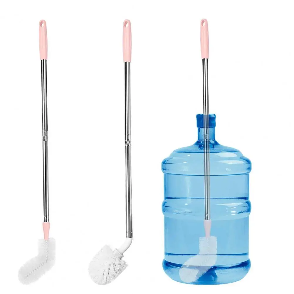 Water Bucket Brush Scratch Free Brush for Plastic Buckets Long Stainless Steel Water Bucket Brush Flexible for Buckets