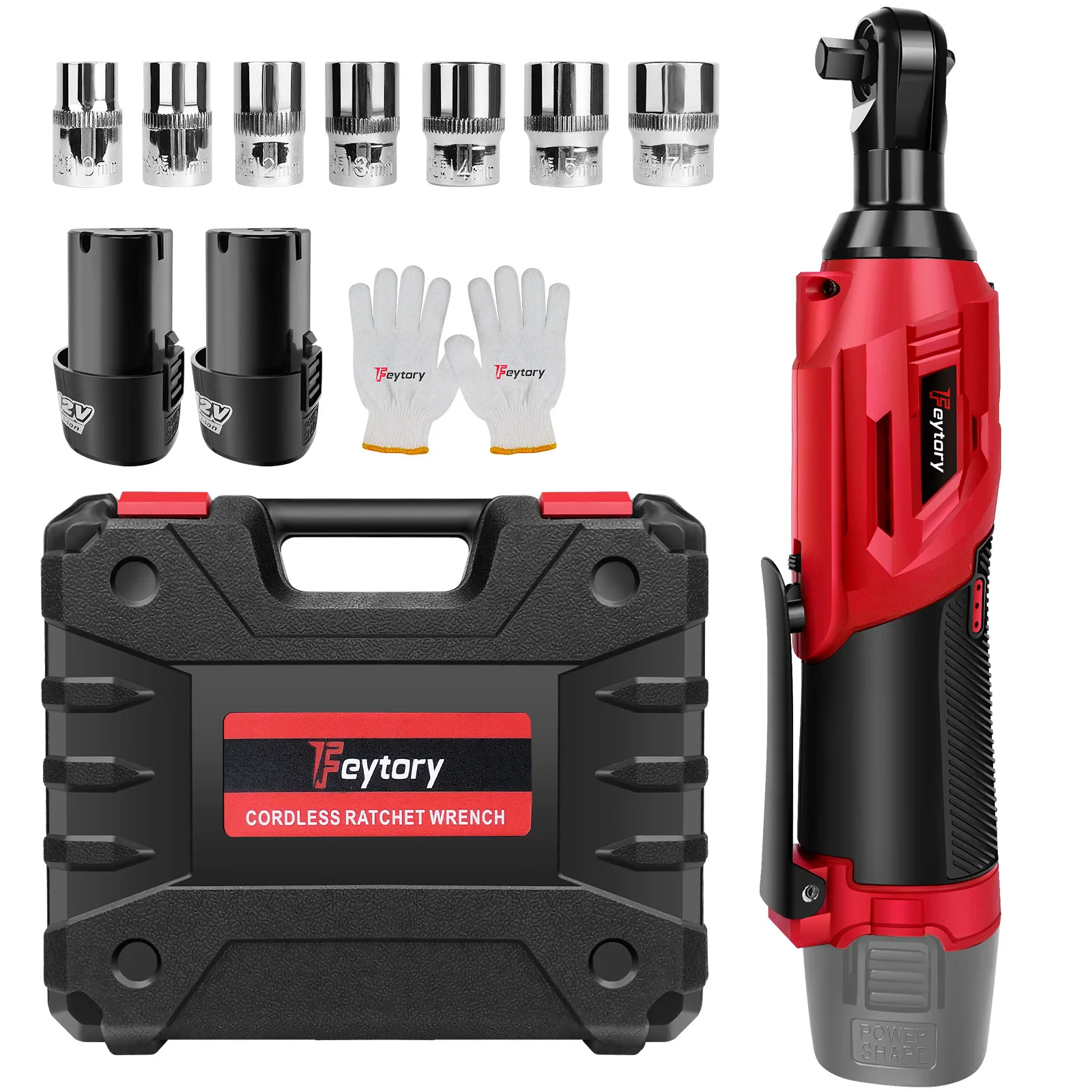 

JAVN 12V Cordless Electric Wrench, 45NM 3/8'' Ratchet Wrench, Removal Screw Nut ,Car Repair Tools, Right Angle Wrench, Powe