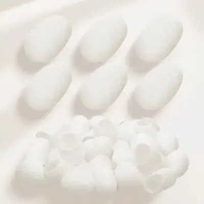 

30Pcs Facial Cleansing Silkworm Balls Natural Silk Exfoliator Blackheads Removal Whitening Skin Care Beauty Tool Flexible Finger