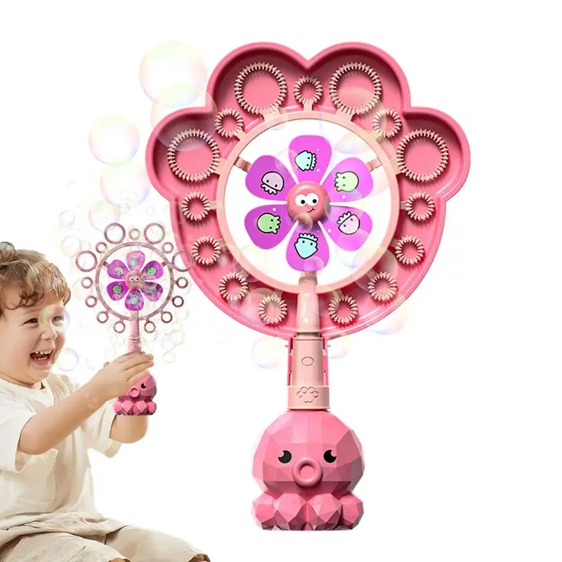 Windmill Bubble Wand Windmill Shape Bubble Wand For Outdoor Creative Windmill Spinner Bubble Blower Kid Funny Toys For Teens