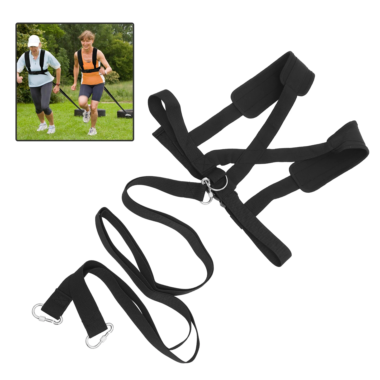 

Portable 1500kg Weight Bearing Belt Durable Resistance Training Band for Running Speed Strength Professional Sports Teams Ideal