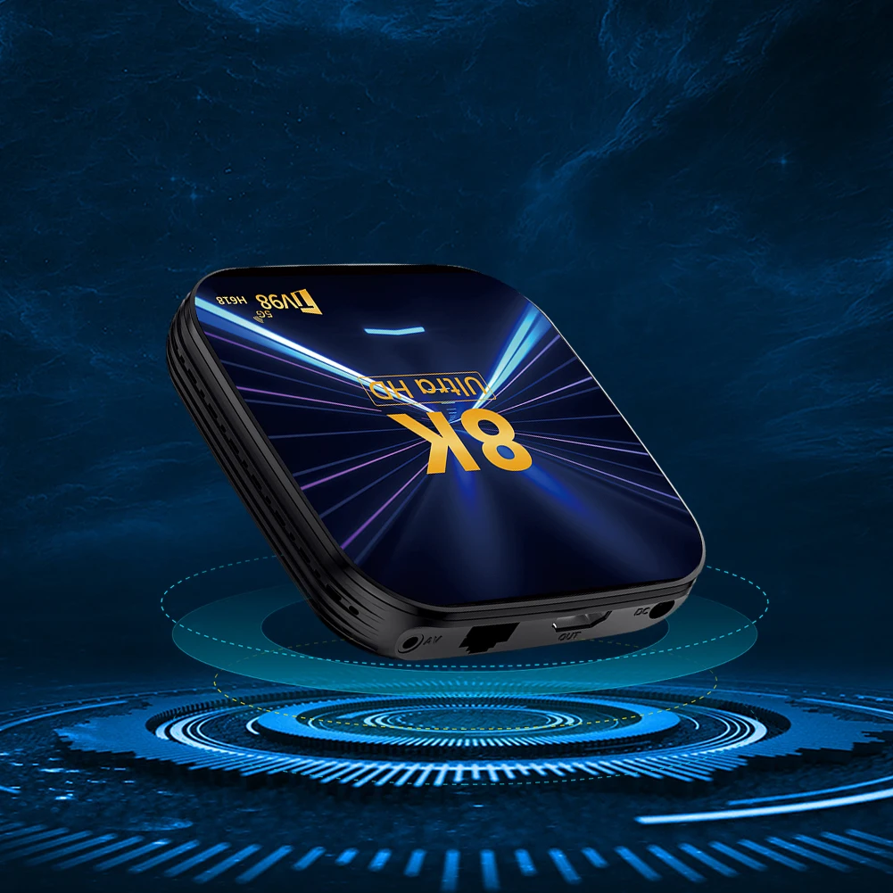 Android 14 กล่องสมาร์ททีวี 2.4G/5G Dual WiFi Media Player Set Top Box Android Box