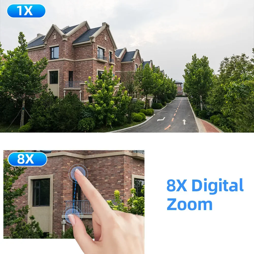 ICSEE-cámara de seguridad inteligente con WIFI para exteriores, dispositivo de videovigilancia IP de 12MP, 8K, tres lentes, Zoom 8X, HD, IPTV, CCTV, PTZ, seguimiento automático