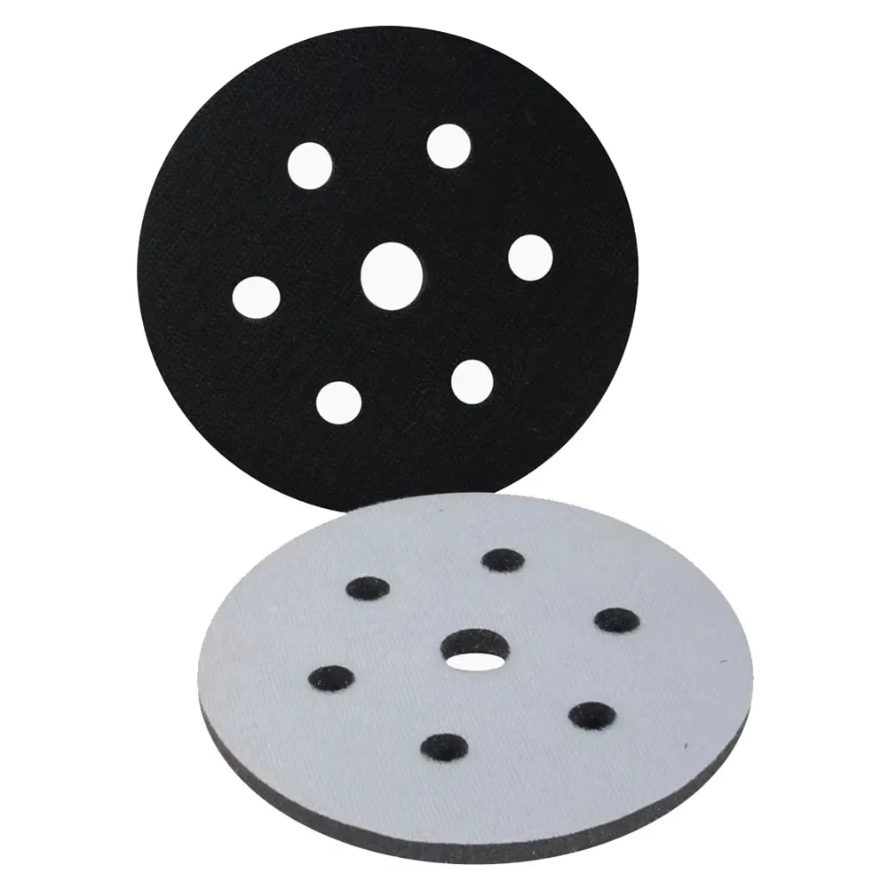 6Inch 10mm Thick Soft Density Interface Pad for DA Polishers & Sanders, 6 + 1 Hole Pattern Dustless, Hook & Loop Foam Cushion