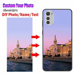 Customized DIY Photos Phone Cases For Motorola Moto E32S E20 Edge 20 30 Pro Silicone Cover For Moto E40 E30 Soft Case Picture
