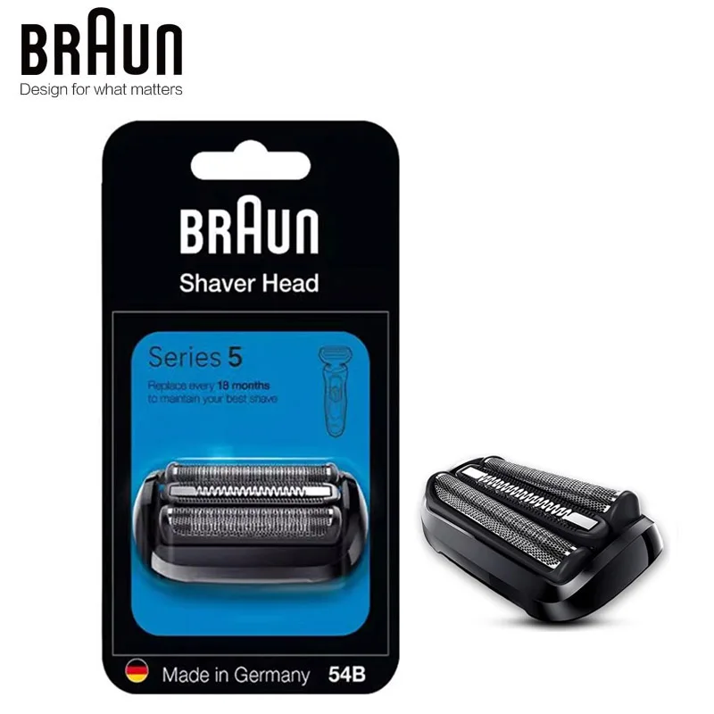 

Braun 54B Razor Blade Replacement Shaver Head Cassettes Compatible with Electric Razor 5018s 5020s 5031s 5050cs 6020s 6072cc