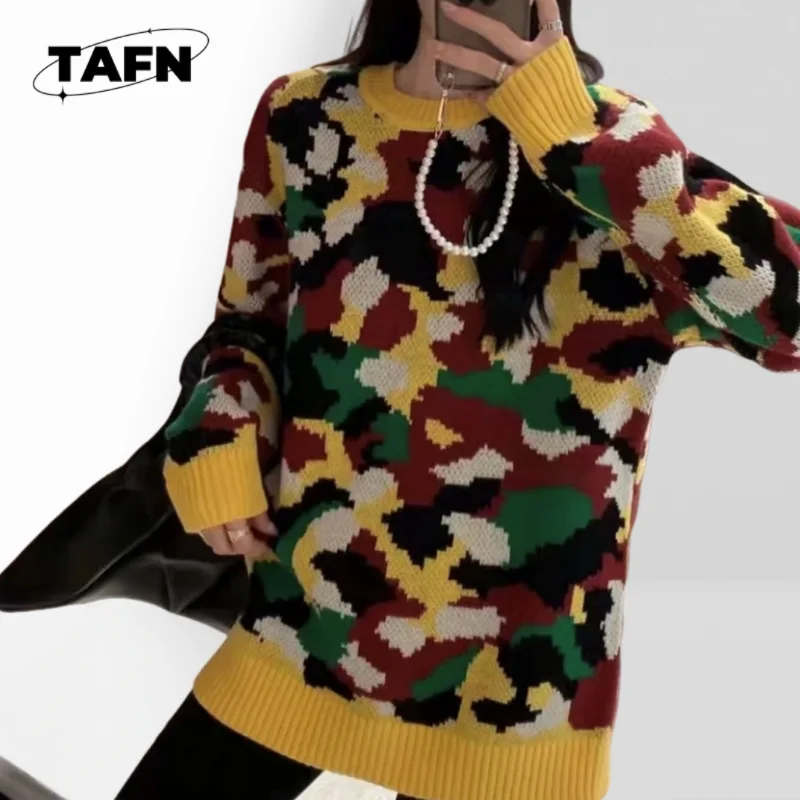 メンズ向けトレンド無地ニットセーター、冬用暖かくてファッショナブルなクルーネックニットセーター、時代を超越したスタイルAH1642