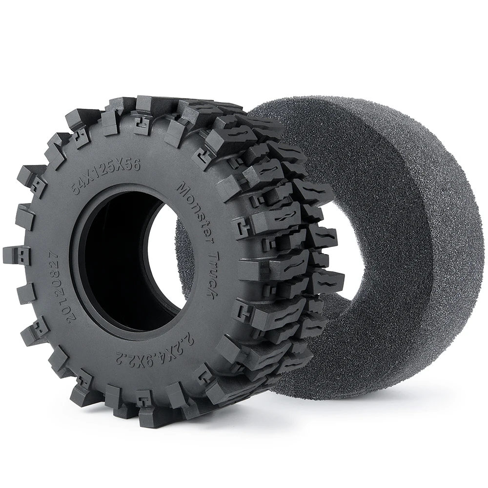 YEAHRUN 2.2 inch 125mm Rubber Tires Insert Sponge for Axial SCX10 AXI03004 Capra TRX-4 1/10 RC Car Monster Truck Upgrade Parts