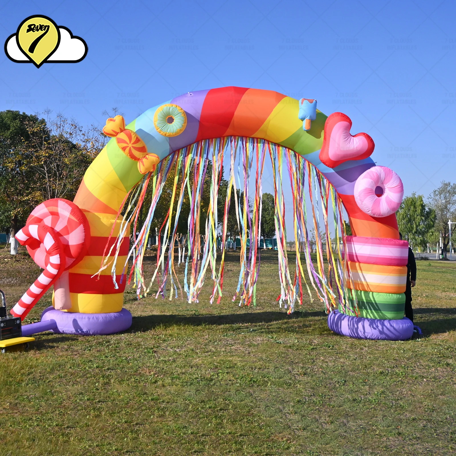 

Rainbow arch Inflatable Arch Rainbow Door Decoration Advertisement Set Props Manufacturer Customization for show party Decoratio