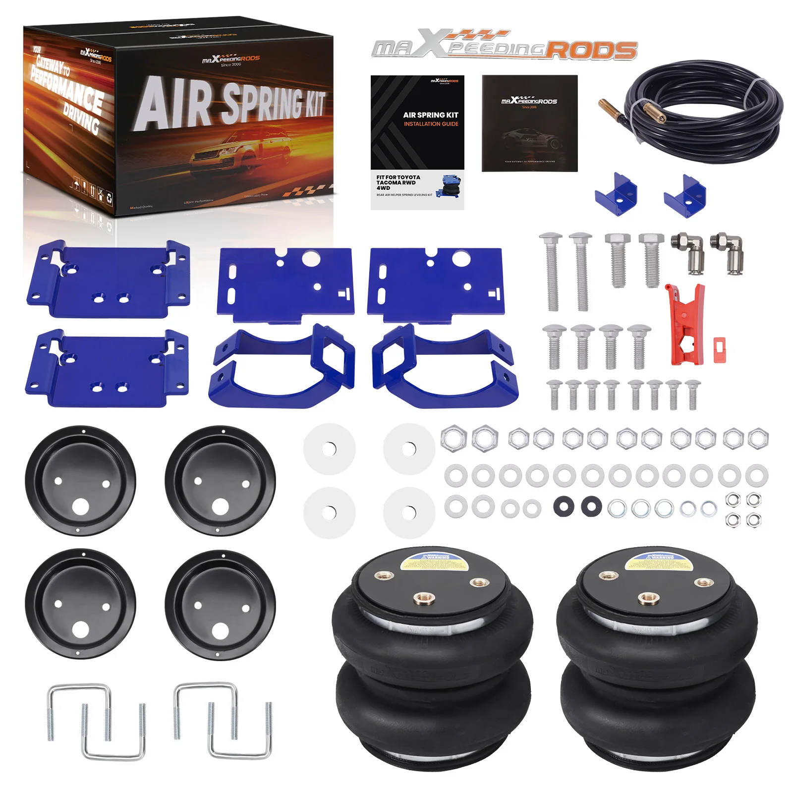 Maxpeedingrods Rear Air Suspension Spring Bag Load Assist Helper Kit for Customizaiton OEM/ODM for Ford/toyota/chevy/gmc/geep/vw