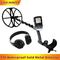 Gold Hunter T90 Metal Detector PinPointer Waterproof Gold Detector Underground Metal Detector With Wireless Headphones