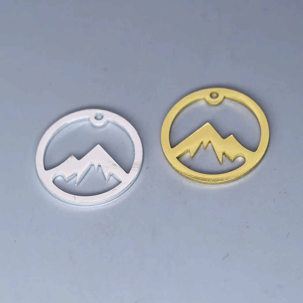 3pcs Landscape Irregular Mountain Peak Charm for Jewelry Metal Accessories DIY Charms For Jewelry Crafts Findings