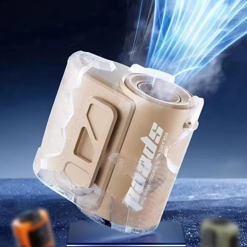 مروحة الخصر Xiaomi 8000 مللي أمبير قابلة لإعادة الشحن ومضادة للسقوط وممتصة للصدمات ومصباح يدوي خارجي ومراوح رقبة معلقة للرياضة