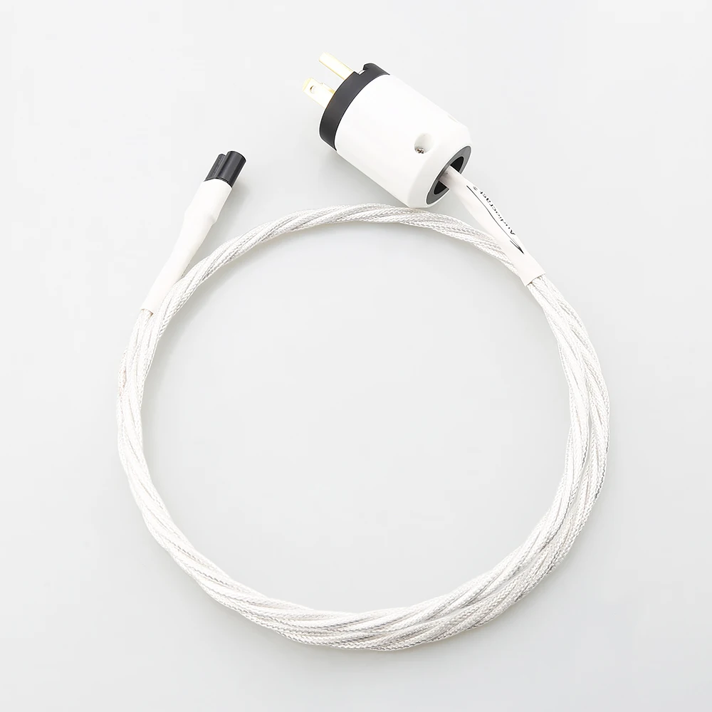 Audiocrast High-End 7N OCC Stromkabel für Audiophile | Vergoldeter Acht-förmiger Anschluss – Detail 12