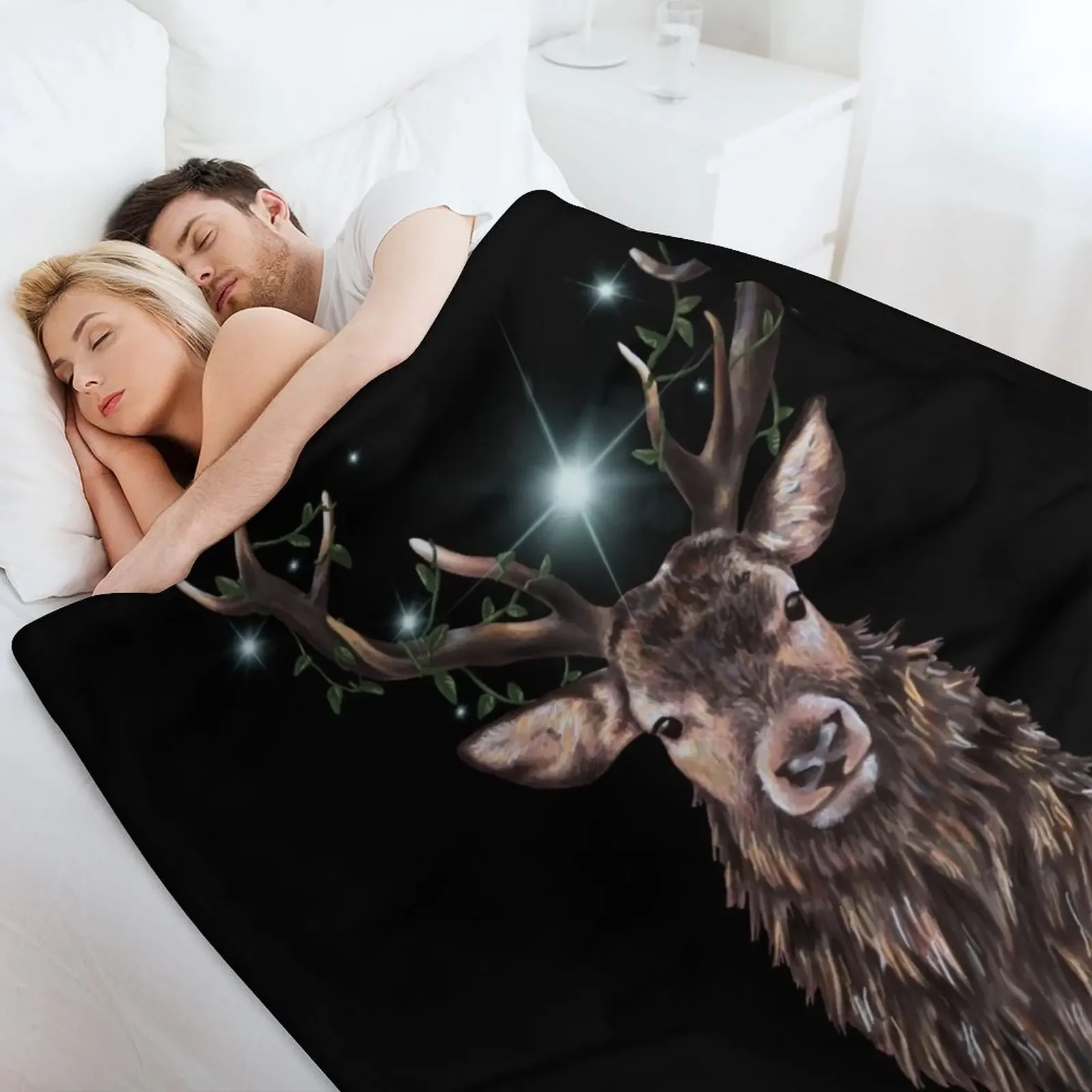 Hirsch decke schwerer Anime für Sofa decken