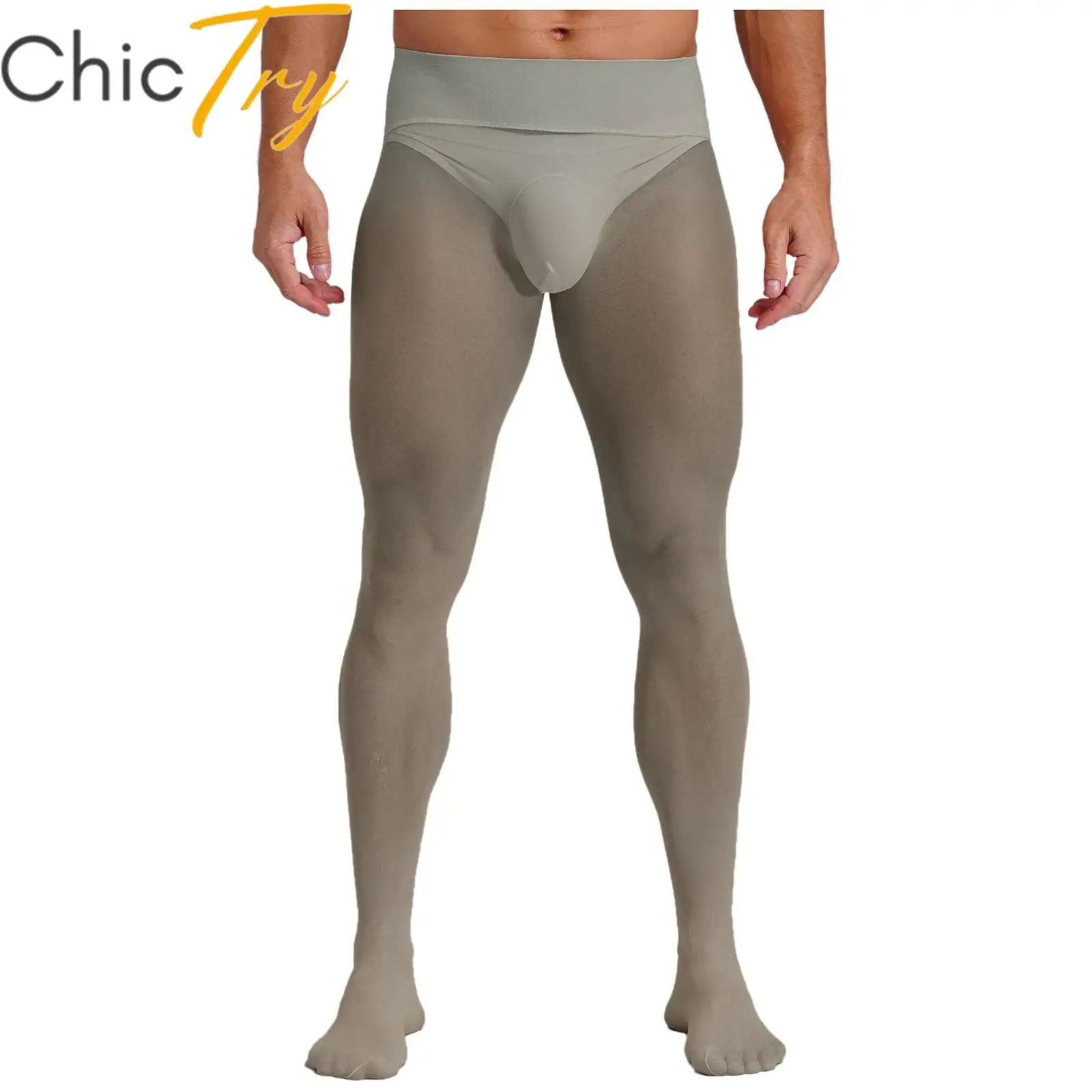 

Мужские ультратонкие колготки, нейлоновые прозрачные чулки с высокой талией, бесшовные эластичные колготки, леггинсы для нижнего белья, ночное белье, танцевальная одежда