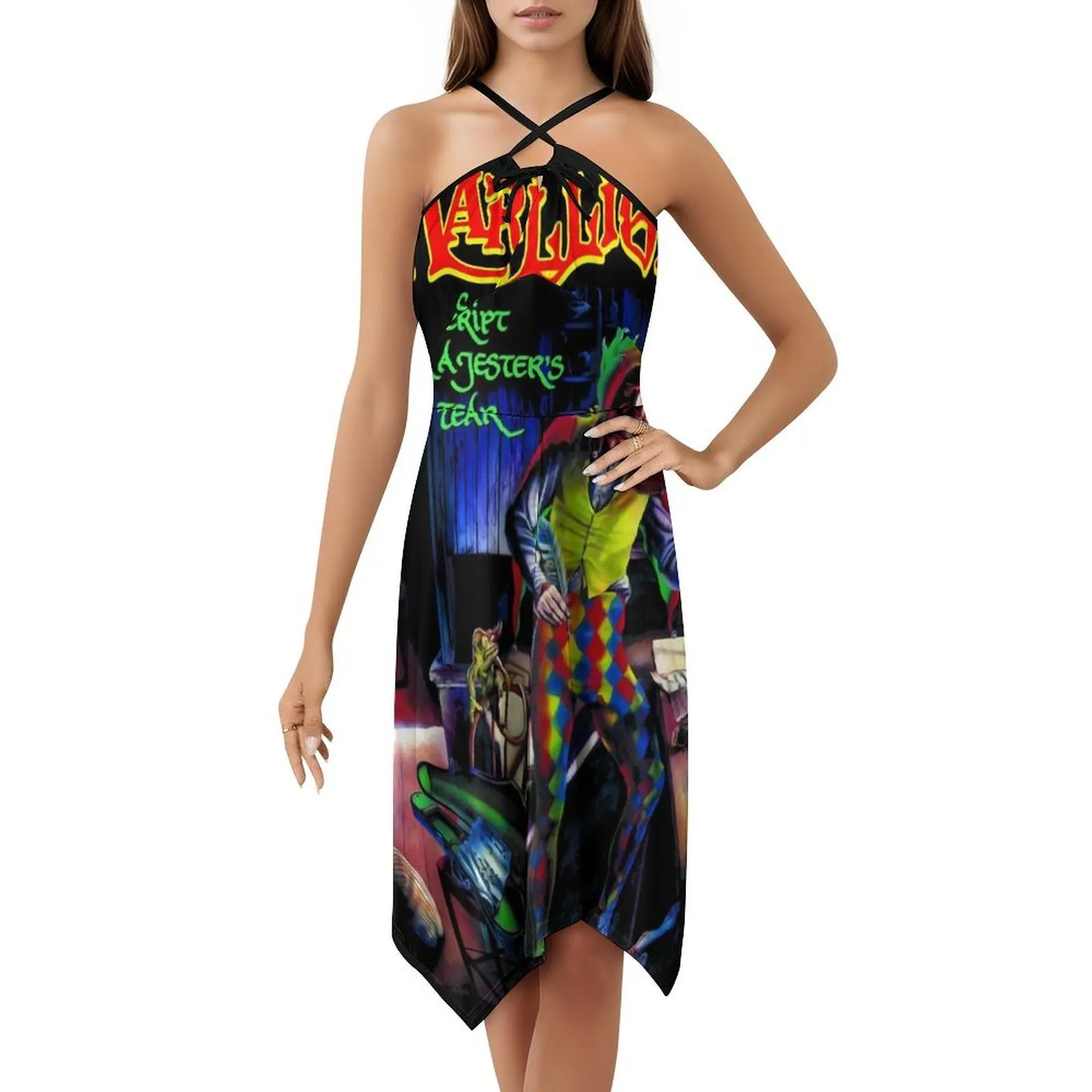 فستان Brithis Rock Marillion Essential للسيدات على طراز الهيب هوب ملابس الشارع بطباعة جرافيك للحفلات والنوادي Brithis Marillion Essential #5