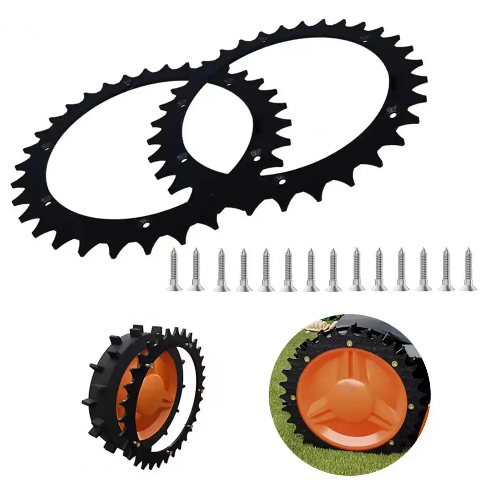 Lawnmower Traction Wheel Lawn Mower 205mm Traction Wheel Spike Set  for Worx Landroid S/m for Robotic