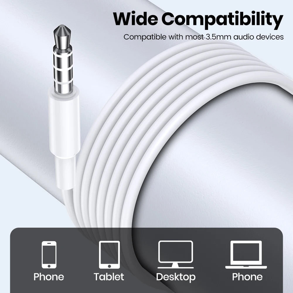 USB Type C Headphone HiFi Bass Stereo Volume Control Mic 3.5mm Wired Earbuds For Galaxy S24 S23 S22 S21 Ultra iPhone 15 Pro Max