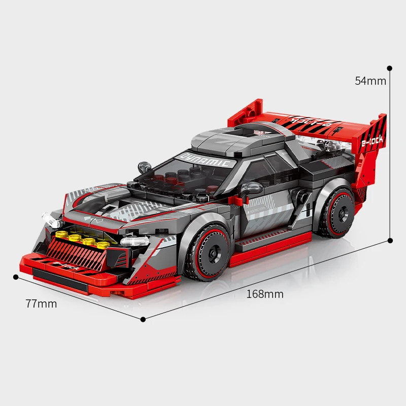 SEMBO BLOK Stad Sportwagens Garage Bouwstenen MOC Supercar Racing Parkeerplaats DIY Voertuig Opbergdoos Bakstenen Kinderen Speelgoed