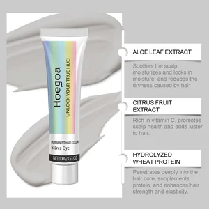 グレーカラーヘア染料クリームスモーキーグレーパンクスタイルライトカラーシルバーヘアパーマネントプロフェッショナルヘアカラー女性用の染料ワックス 10ベストセールスカラーヘアワックス-8