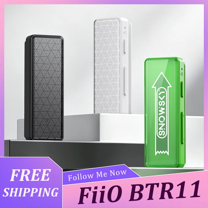 FiiO BTR11 Wireless Earphone Amplifier Adapter Bluetooth 5.3 3.5mm Lossless LDAC Car Aux Bluetooth Audio Receiver Portable Gifts