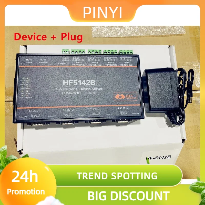 

Акция Hf5142b Rs232, Rs485, 4 порта Rj45 Rs232/485/422 Serial Free Rs Hf5142b