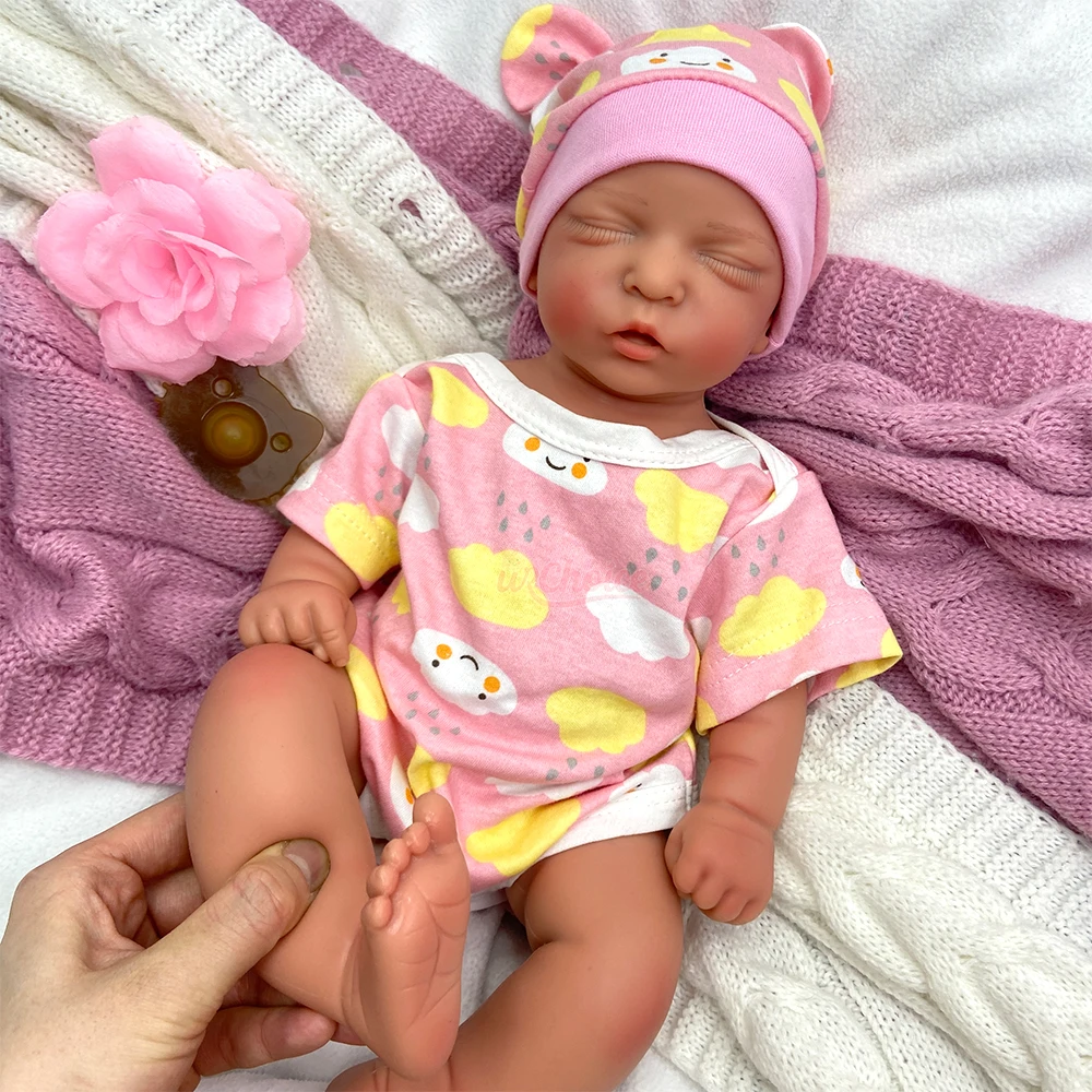 Bambola Reborn Realistica in Silicone da 42 cm, Corpo Intero Morbido, Educativa per Giochi di Ruolo, Neonato per Alleviare l'Ansia e il Morbo di Alzheimer