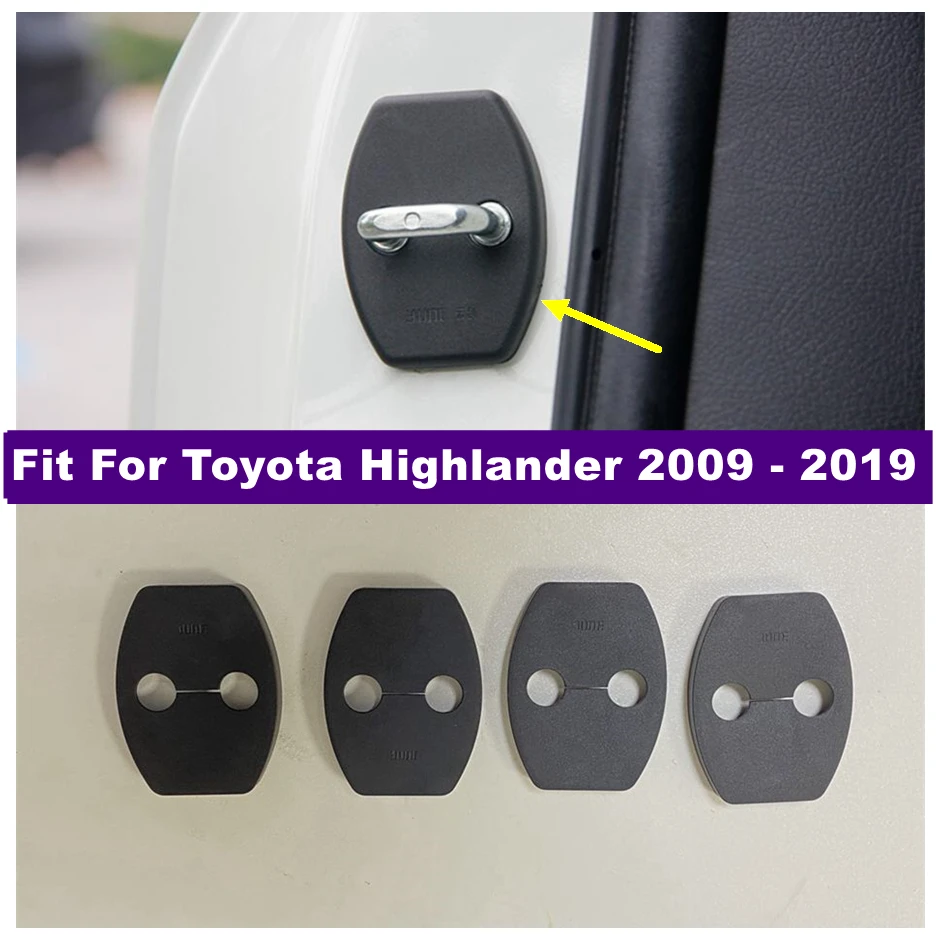 

Plastic Inner Door Lock Protection Cover Trim Fit For Toyota Highlander 2009 - 2019 Protection Kit Car Accessories