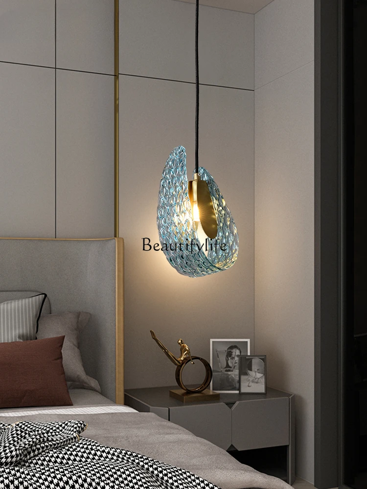 Copper Bedroom Bedside Small Droplight Post-Modern Simple Table Lamp TV Background Wall