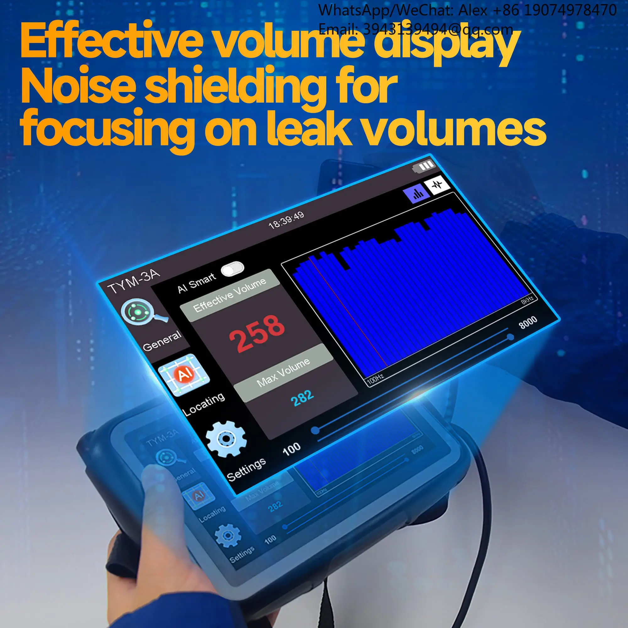 

Новый акустический детектор утечек воды в трубах TYM-3A для подземных и настенных труб