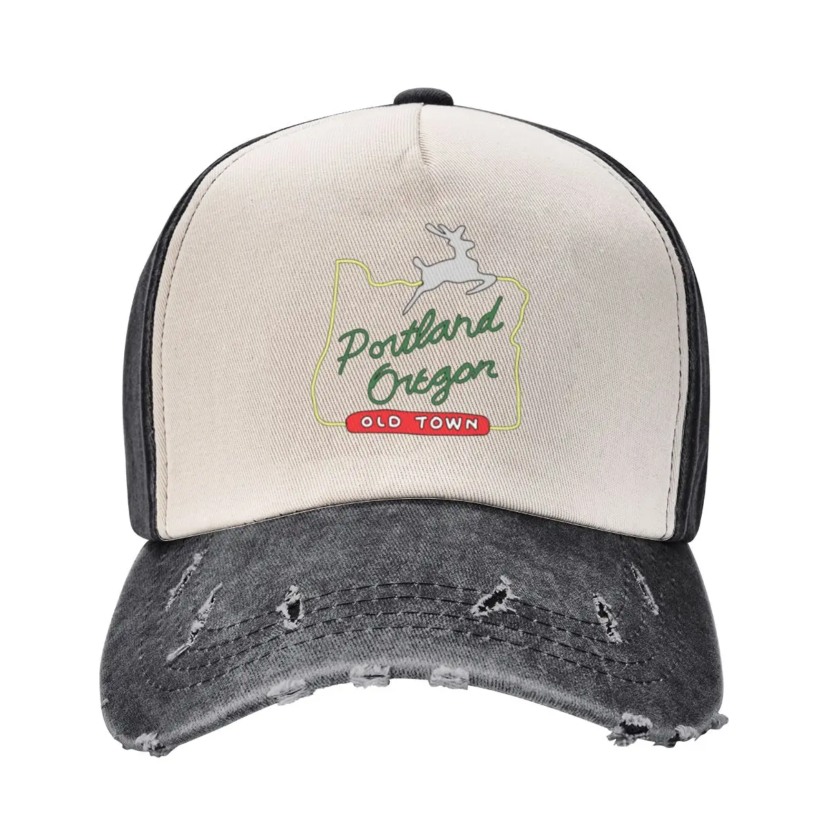 

Portland Oregon Old Town Baseball Cap Sun Hat For Children golf hat genuine dad hat Cosplay Mens Tennis Women's