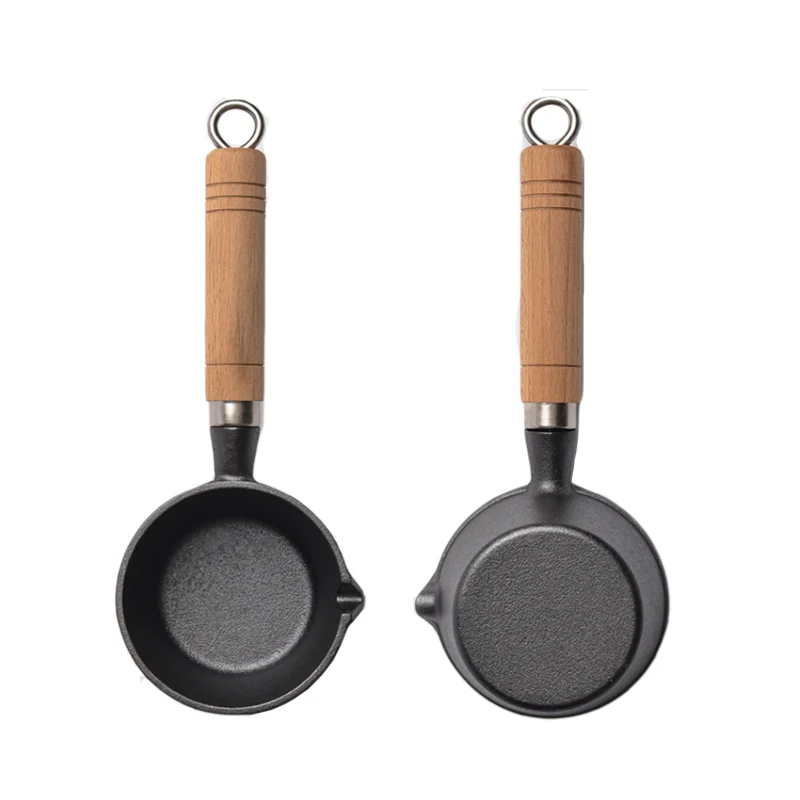 11cm Mini Cast Iron Deep Frier Hot Oil Egg Frying Pan