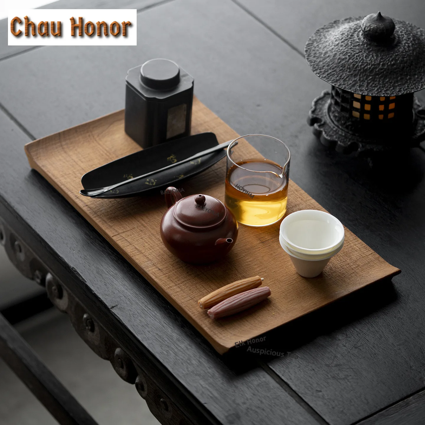 Myanmar Teak Solid Wood Rectangular Tea Tray Dessert Candy Tray Coffee Storage Board Teapot Trivets Dishes Serving Tea Services