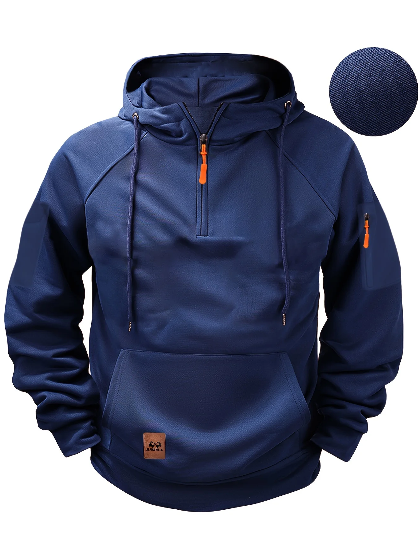 

Y2k 2025 New Multi Pocket Zipper Fleece Hooded Shoulder Drop Casual Sweatshirt Men Women Plus Size Loose Pullover Fashion top