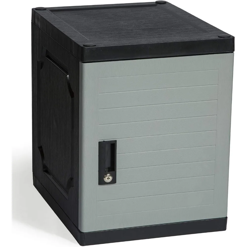

Lockable Storage Cabinet with Keys, 19” - Great Locking Storage Box Solution for Home, Garage, Office or Outdoor (