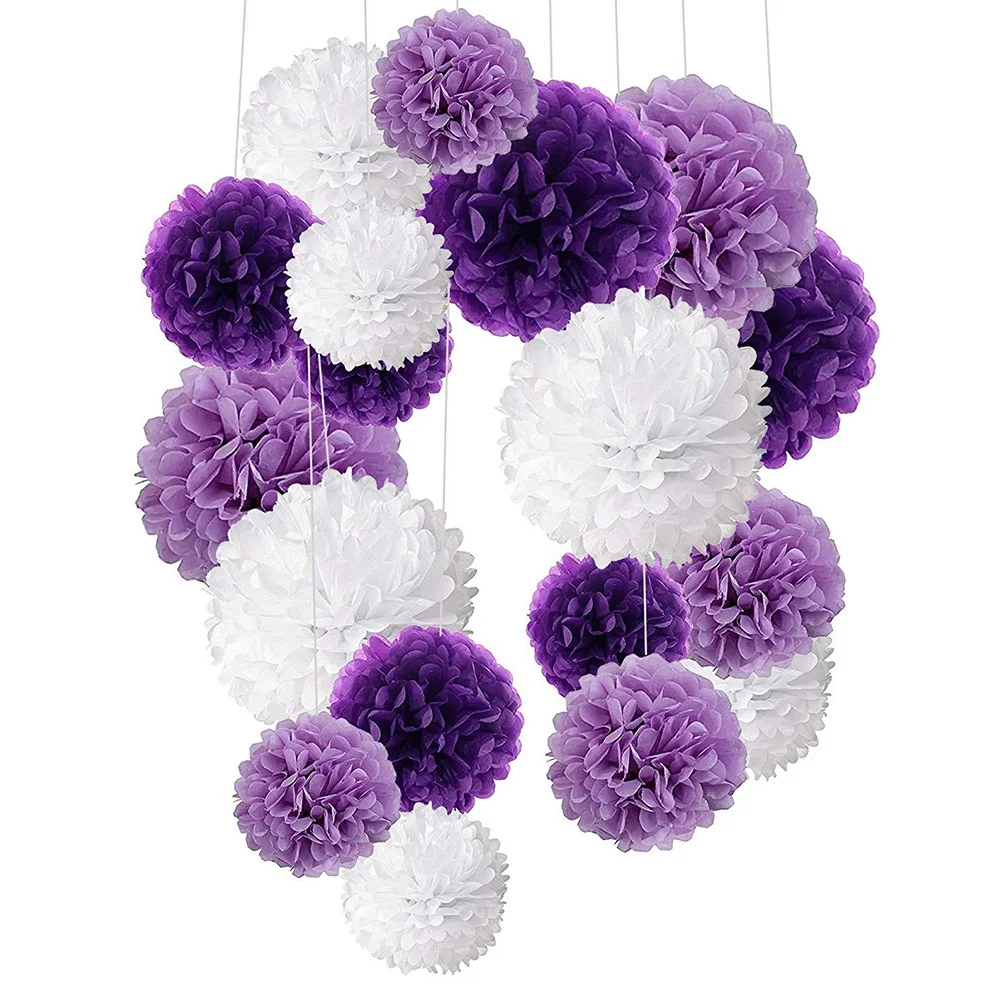 

1Set Paper Flower Ball Honeycomb Ball Set 8 10 12 Inch Golden Silver Decorations Home Bar Shop Mall